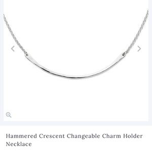 James Avery Hammered Crescent necklace